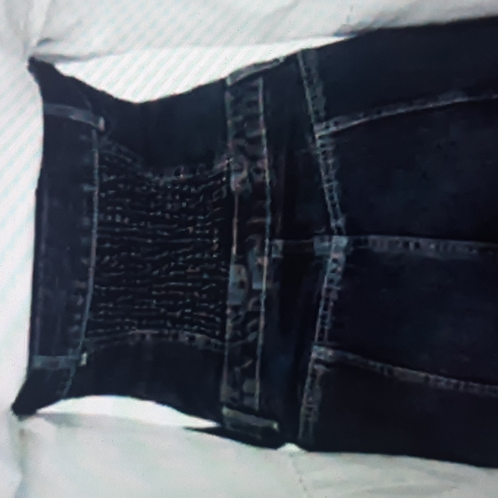 Zara Dark Wash Strapless Denim Jumpsuit - Picture 4 of 9